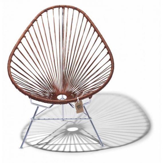 Fair Furniture leather Acapulco chair with chrome frame