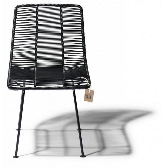 Fair Furniture Rosarito dining chair in black front view
